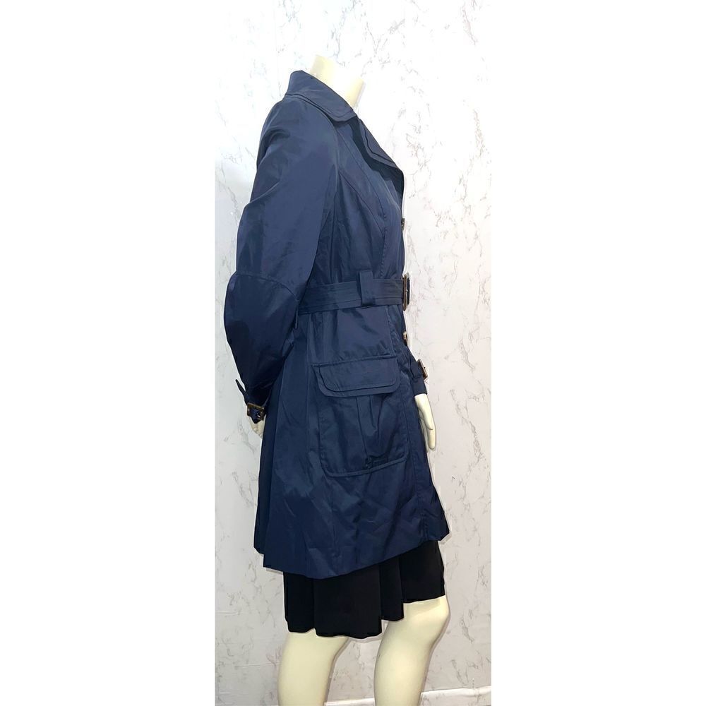 Steve Madden Navy Blue Trench Coat - Picture 5 of 8